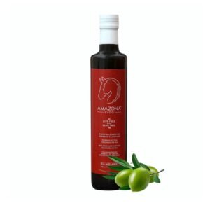 Butelka 250 ml Greckiej Oliwy z Oliwek Extra Virgin Amazona z wczesnego zbioru oliwek